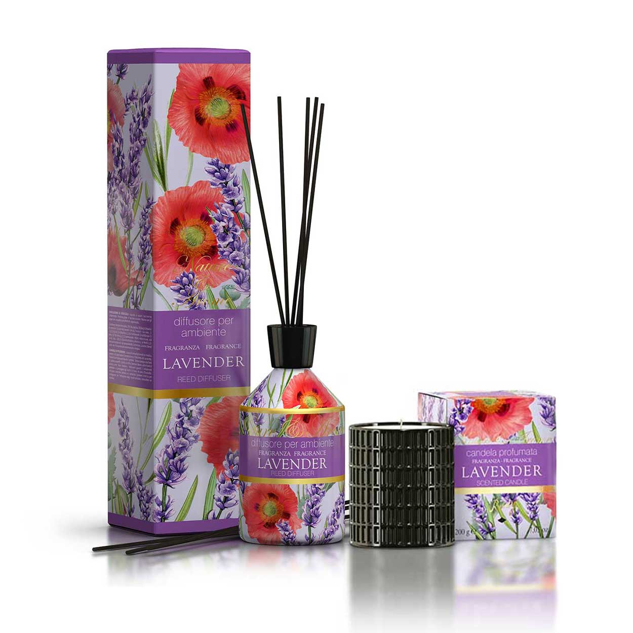 <b>Home Bundle</b><br>Diffuser + Lavender Candle<br><i>Nature & Arome</i>