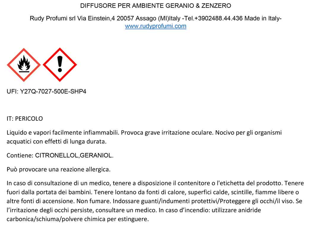 Etichetta-Diffusore-per-ambiente-con-bacchette-da-250-mL-Linea-Geranio-&-Zenzero