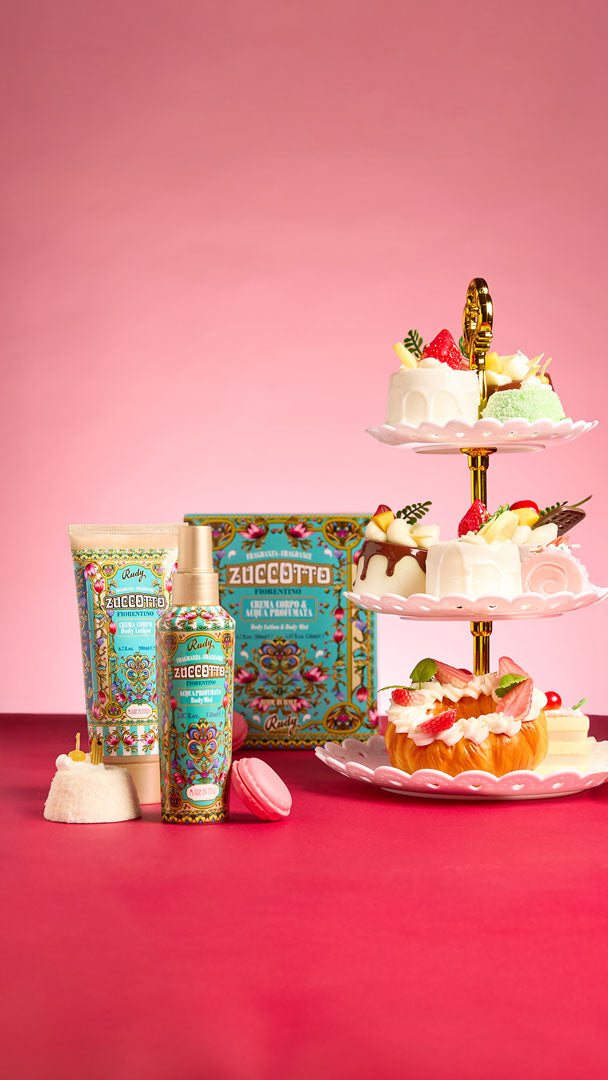 <b>Caja de Regalo con Agua Perfumada 150 mL + Crema Corporal Hidratante 200 mL</b></br>Edición Gourmand</br><i>Zuccotto</i>