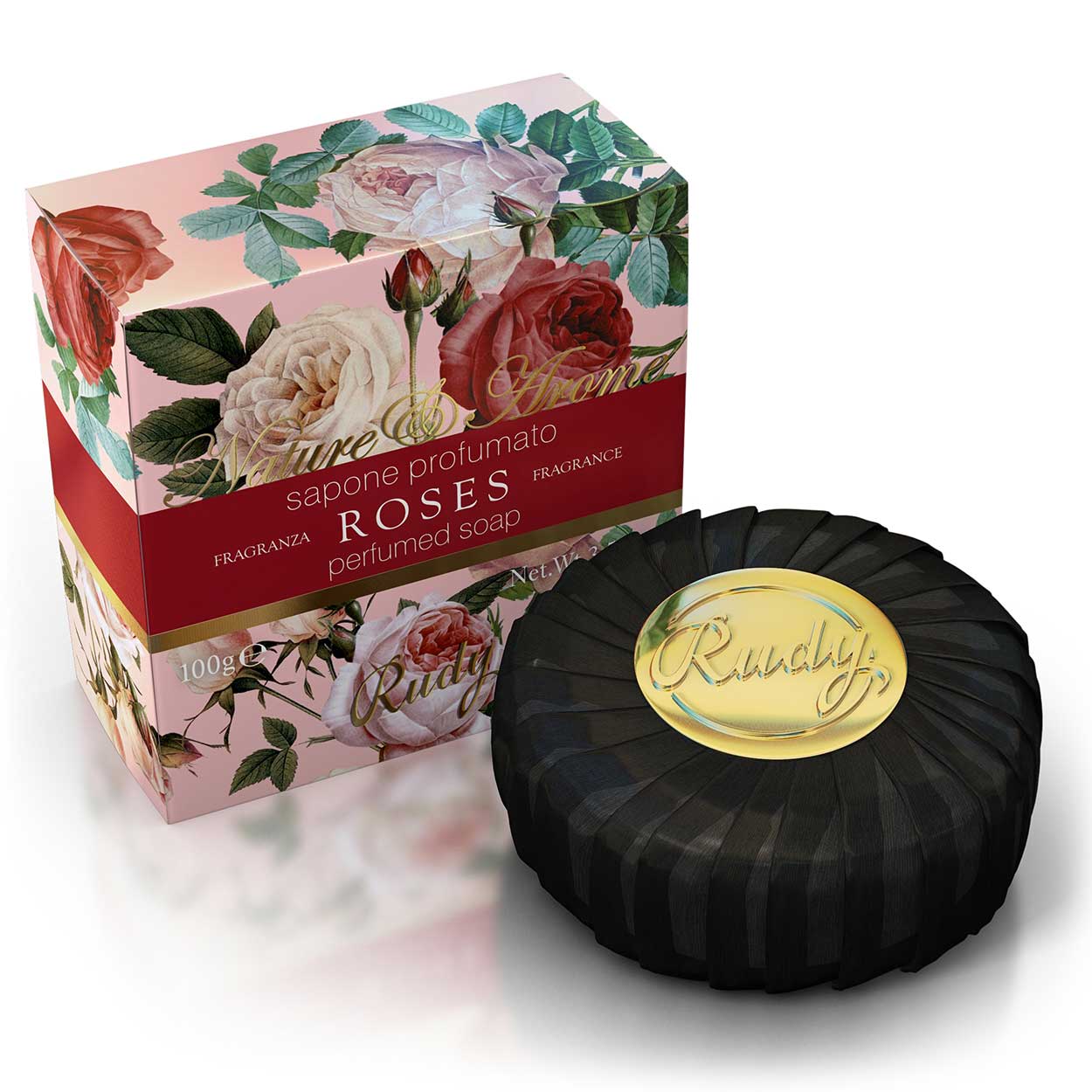 <b>100g bar of soap</b></br>Nature&Arome</br><i>Roses range</i>