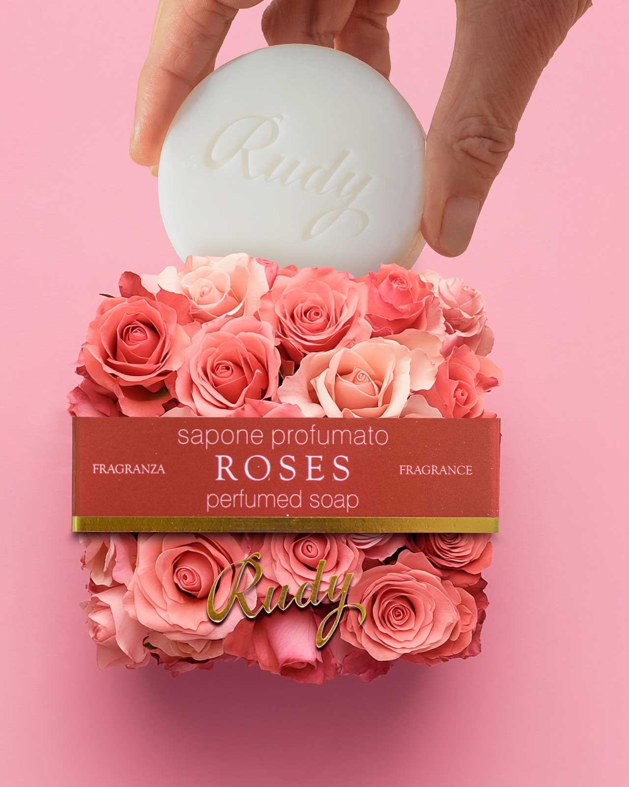 <b>100g bar of soap</b></br>Nature&Arome</br><i>Roses range</i>