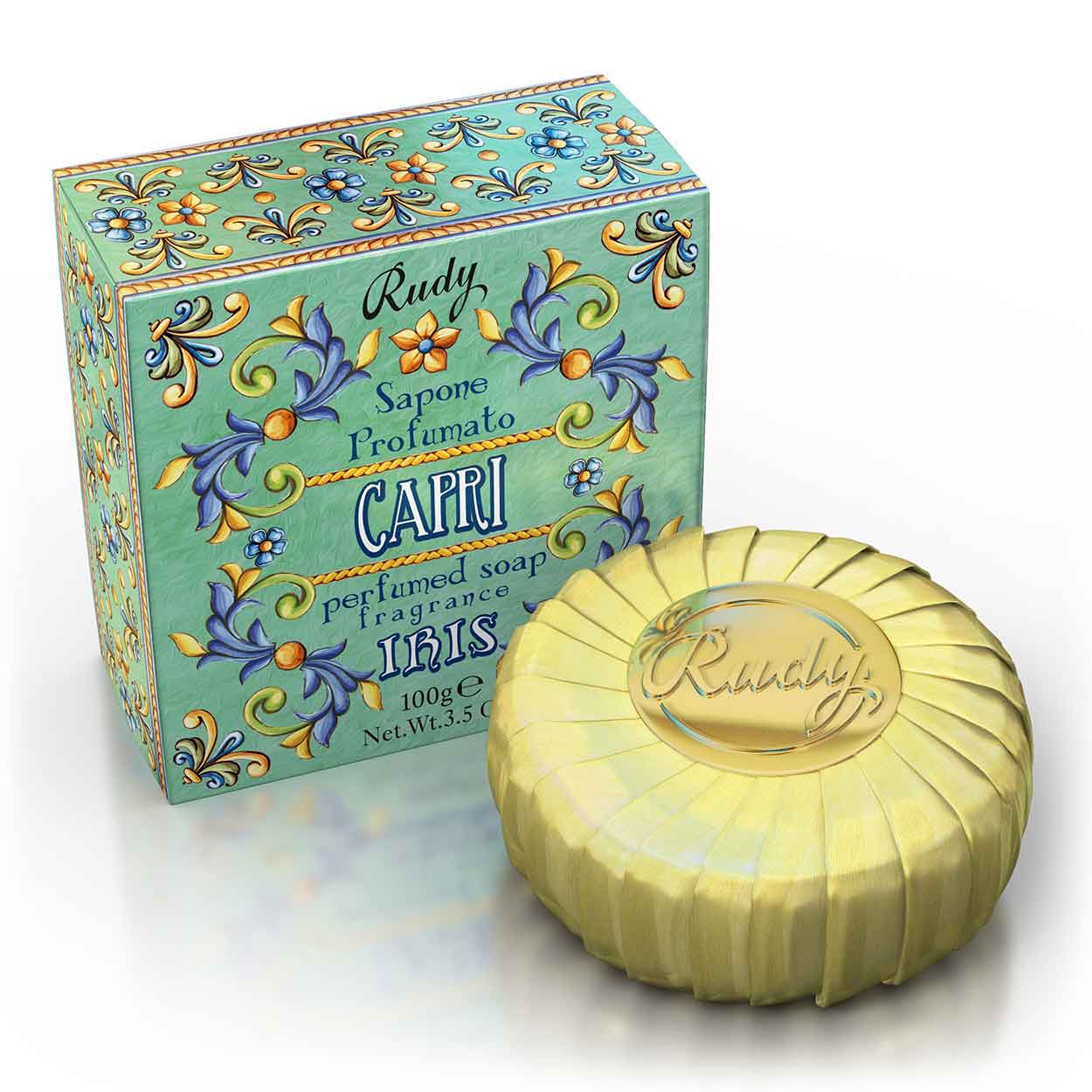 <b>Saponetta da 100g</b></br>Le Maioliche di Rudy</br><i>Linea Capri</i>