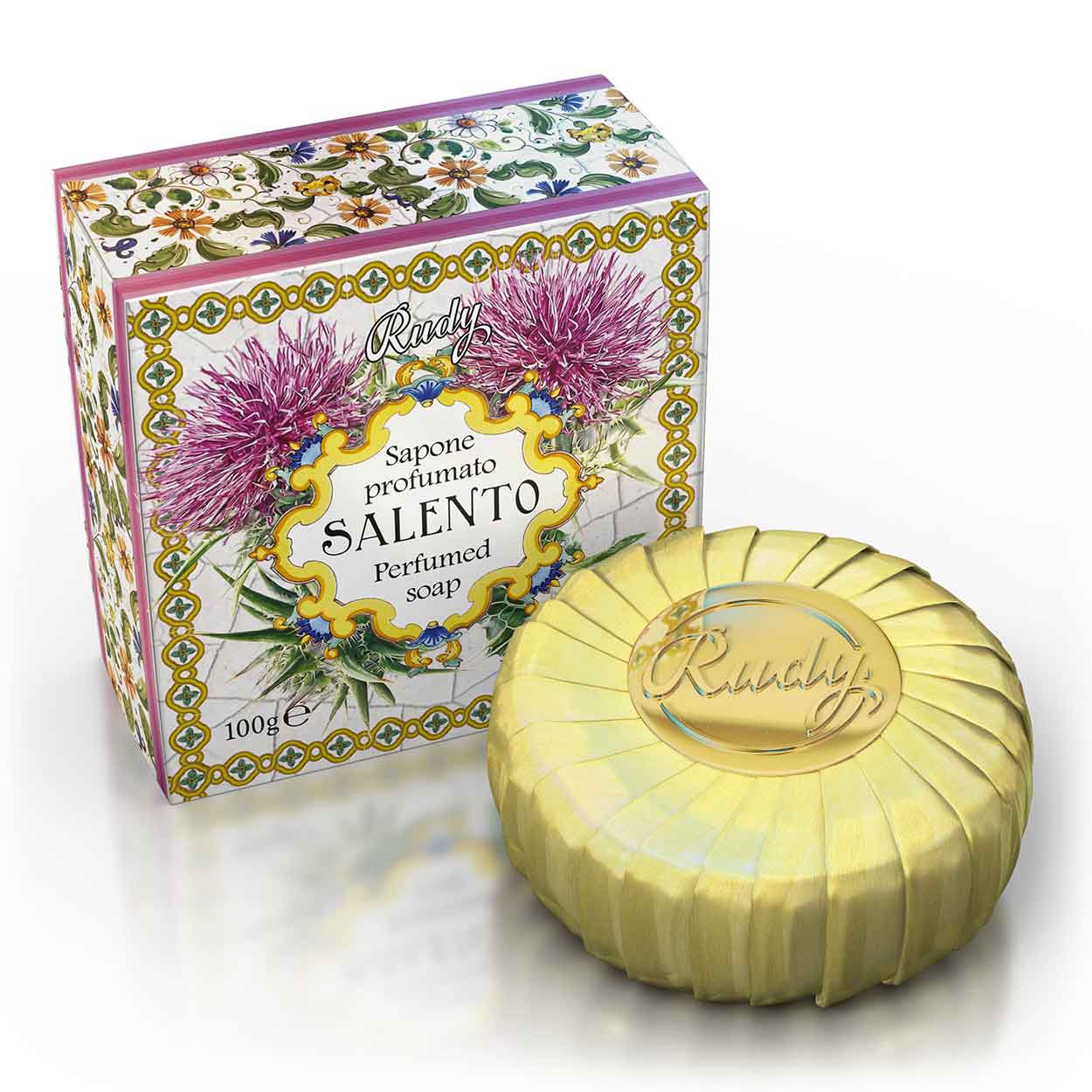 <b>100g bar of soap</b></br>Le Maioliche di Rudy</br><i>Salento line</i>