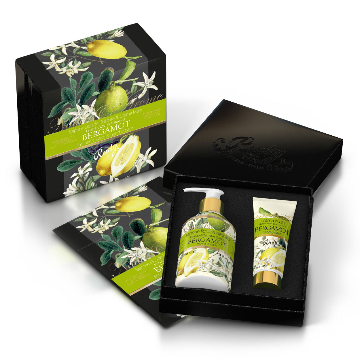 <b>Gift box with Liquid Soap 250 mL + Hand Cream 100 mL</b></br>Nature&Arome</br><i>Bergamot range</i>