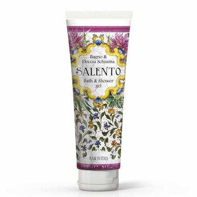 <p><b>Shower gel in Tube package 250 mL</b><br />
sweet lemon and jasmine<br />
<i>Salento range</i></p>