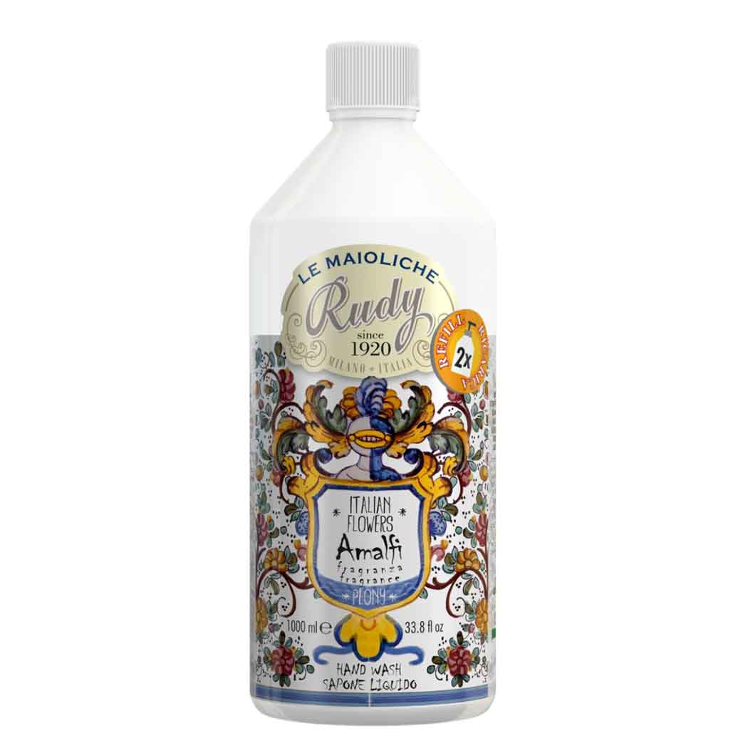 <b>Liquid hand soap Refill 1000 mL</b></br>Black Fig and White Rose</br><i>Amalfi range</i>