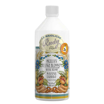 <b>Ricarica sapone liquido manida 1000 mL</b></br><i>Linea Fiori d'arancio di Sicilia</i>