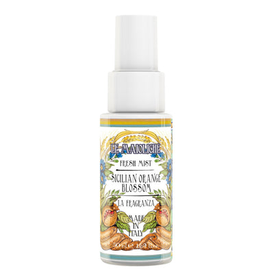 <b>Hand sanitiser spray 50 mL</b></br><i>Sicilian Orange Blossom range</i>